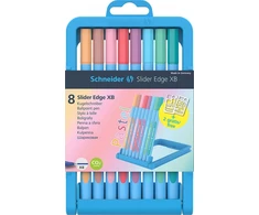 Schneider Švirkštiklio rinkinys SCHNEIDER Slider Edge Pastel dėkle, XB, 8 vnt, spalvų derinys