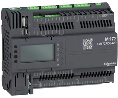 Schneider PLC HVAC valdiklis Modicon M172 12DI 12AI 12DO 6AO Ethernet CAN RS485 USB SD (TM172PDG42R)