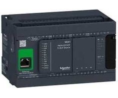 Schneider „Modicon M241-24I/O“ (TM241CEC24T) programuojamas loginis valdiklis, 24 įėjimų/išėjimų, PNP tranzistorius, Ethernet/CANopen
