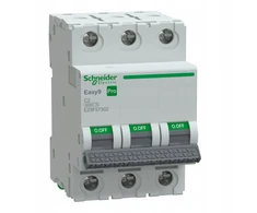 Schneider Electric Schneider Viršsrovės automatinis jungiklis C 2A 3P Easy9 Pro EZ9F57302