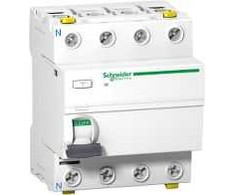 Schneider A9Z12491 Liekamosios srovės grandinės pertraukiklis 4p 100A 0.1A tipo AC A9Z12491