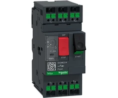 Schneider Variklio apsaugos jungiklis TeSys Deca 3P AC-3/AC-3e 17–23A termomagnetinis snap-in gnybtai mygtukas (GV2ME21A)