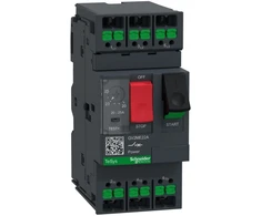 Schneider Variklio jungiklis TeSys Deca 3P AC-3/AC-3e 20–25 A termomagnetinis snap-in gnybtai su mygtuku (GV2ME22A)