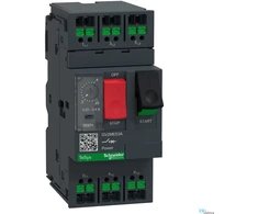 Schneider Variklio apsauginis jungiklis TeSys Deca 3P AC-3/AC-3e 0,25–0,4 A termomagnetinis snap-in gnybtai su mygtuku (GV2ME03A)