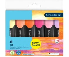 Schneider Žymeklis Job Sunset Dreams, 1-5 mm, 6 vnt., dėkle, mišrių spalvų (SR115086)