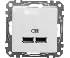 Schneider Electric GN.USB 2.1A BALTOS SEDNA DIZAINAS