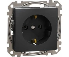 Schneidere Schneider Electric GN.SCHUKO Juodas ANTHRACITE SEDNA DES