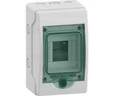Schneider Electric SCHNEIDERE Paviršinis korpusas Schneider Kaedra 13441 IP65 mKDR-1-4-NT-T skaidrios durys 1 eilė 4 moduliai/eilė