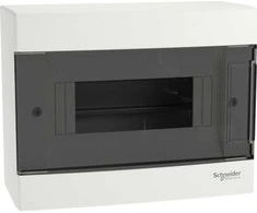 Schneider Electric Schneider EZ9EUC108 Modulinis skirstomasis skydas 1x8 ant paviršiaus montuojamas IP40 Easy9 EZ9EU-1-8-NT-T skaidrios durysEZ9EUC108