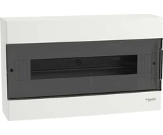 Schneider EZ9EUC118 Modulinis skirstomasis skydas 1x18 ant paviršiaus montuojamas IP40 Easy9 EZ9EU-1-18-NT-T skaidrios durys EZ9EUC118