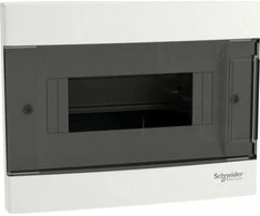Schneider Electric Schneider EZ9EUA108 Modulinis skirstomasis skydas 1x8 įleidžiamas IP40 Easy9 EZ9EU-1-8-PT-T skaidrios durys EZ9EUA108