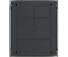 Schneider EZ9EUA212 2x12 įleidžiamas modulinis skirstomasis skydas IP40 Easy9 EZ9EU-2-12-PT-T skaidrus EZ9EUA212
