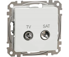 Schneider Electric SCHNEIDERE TV/SAT lizdas Schneider Sedna Design SDD111471S galutinis 4dB baltas dizainas ir elementai
