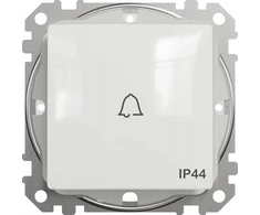 Schneider Electric SCHNEIDERE "varpelio" mygtukas Schneider Sedna Design SDD211131 IP44 baltas dizainas ir elementai