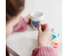 Scholastic Us Totum UNICORN PUODYLIS UNICORN keraminis puodelis, skirtas dažyti Unicorn dažais