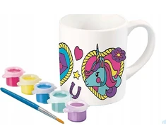 Scholastic Us Totum UNICORN PUODYLIS UNICORN keraminis puodelis, skirtas dažyti Unicorn dažais