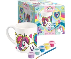 Scholastic Us Totum UNICORN PUODYLIS UNICORN keraminis puodelis, skirtas dažyti Unicorn dažais