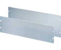 SCHROFF SCHROFF 19 priekinis skydelis su rankenos skylutėmis, 2 HU, 3 mm, Al, anoduotas, neapdoroti kraštai