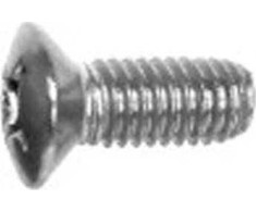 SCHROFF Varžtas SCHROFF kūgine galvute, pakelta, kryžminis griovelis, M3x8 mm, nikeliuotas plienas
