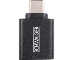 Adapteris USB Schwaiger CAU310 USB-A - USB-C Juodas (CAU310 533)