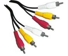 Schwaiger CIK5015 533 kompozicinė jungtis 1,5 m 3 x RCA juoda