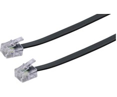 Schwaiger RJ11 6P4C 6m, juodas (TAL6331533)