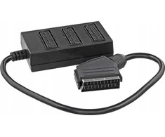 Schwaiger Schwaiger Scart-Verteiler 3-fach Juodas