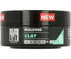Schwarzkopf Taft Molding Styling Clay Hair Kreminis vyrams, 75 ml