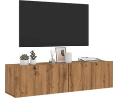 TV staliukas Sieninė TV spintelė, artisano, 120x30x30cm, apdirbta mediena