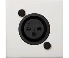 AUDAC WMI18/W sieninis modulis, XLR mikrofonas, baltas