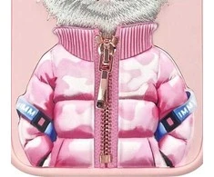 Nimmy dėklas Apple iPhone 16 6.1″ rožinės spalvos Cool&Cute 2.0 Cat