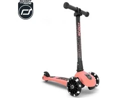Triratis paspirtukas Scoot &amp; Ride Highwaykick 3 su LED lemputėmis | Peach 96357