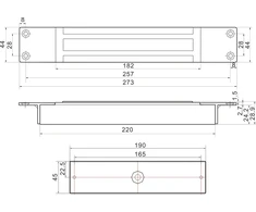 SCOT EL-800MS SCOT Elektromagnetinė sklendė įleidžiama 350kg