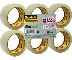 Scotch 3M Pakavimo juosta Scotch® Classic (CL.4850.F6.T), 48mm, 50m, 6 vnt., permatoma