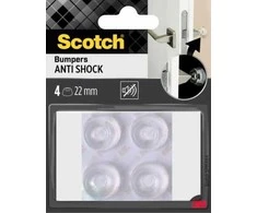 SCOTCH garso izoliacijos buferiai, lipnūs, apvalūs, 22 mm, 4 vnt., skaidrūs