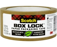 Scotch Scotch Box Lock pakavimo juosta 48mm/22,8m, rudas popierius