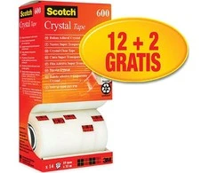 Scotch SCOTCH ® Crystal (6-1933R14), 19mm, 33m, 12 + 2vnt. PUSIAUSVYRAI