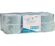Scott Kimberly-Clark Scott – Popierinio rankšluosčio rulonas, 304 m ilgio, didelis – Mėlynas