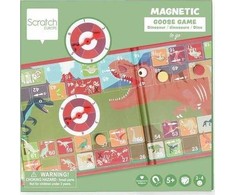 Scratch Magnetinis žaidimas „Žąsis“ su besisukančiais dinozaurais