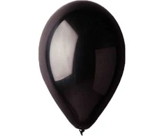 GoDan SDM Juodasis metalizuotas balionas Nr. 65 100 vienetų