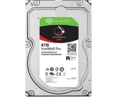 „SEAGATE Ironwolf PRO Enterprise NAS HDD 6TB 7200rpm 6Gb/s SATA 256MB cache 8.9cm 3.5inch 24x7“ skirtas NAS ir RAID Rackmount sistemoms, juodos spalvos