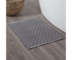 Vonios kilimėlis Sealskin Trellis, 90 x 60 cm, juodas