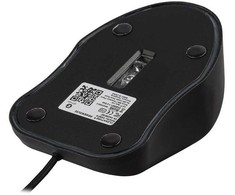 Secomp GETT GCQ PrimeMouse silikoninė pelė su slinkties funkcija, atspari vandeniui, dezinfekuojama, optinė, USB, juoda.