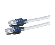 Secomp Kryžminis kabelis DTWYLER Cat.5e (D klasė) S/UTP, su gofruotu PVC apvalkalu CU 5502, Hirose TM11 jungtis, pilka spalva, 15 m