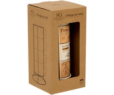 Secret de Gourmet 4 puodelių wellness rinkinys su stovu, porcelianas, 220 ml