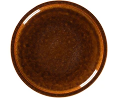 Secret De Gourmet AKMENS plokščia lėkštė 16 cm gintaro spalvos