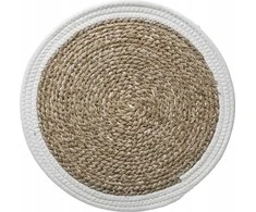 Secret De Gourmet Seagrass stalo ploviklis HAPPY, Ø 38 cm, su baltu apvadu