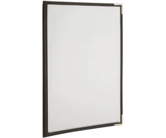 Securit ® A4 Crystal Bifold menu holder 32 x 23,7 x 1,5 cm, ruda (MC3-CYA4-BR2)