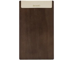 Securit ® A45 Signature meniu segtuvas, su magnetiniu užsegimu, riešuto/šviesiai rudos spalvos (MC-SRM45-DK)