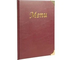 Securit ® A4 BASIC okładka menu w czerwonym